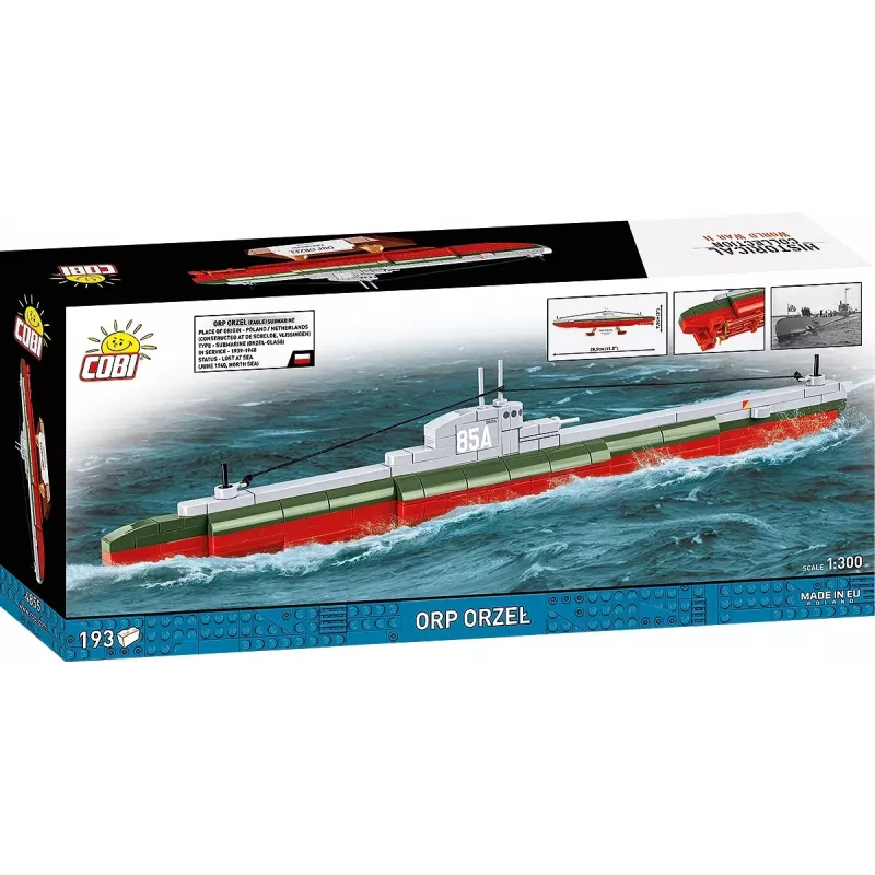 Set de construcción Cobi ORP Orzeł 193 bloques modelo de barco para montar