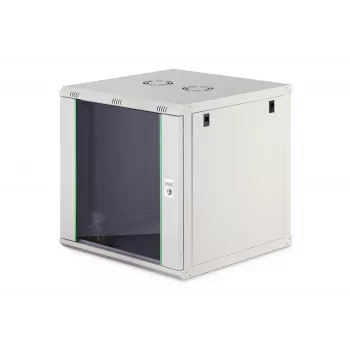 Rack de montaje en pared DIGITUS Dynamic-N 12U 600x600 mm IP20, cerradura con llave, gestión de cables, sin montar