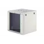 Rack de montaje en pared DIGITUS Dynamic-N 12U 600x600 mm IP20, cerradura con llave, gestión de cables, sin montar