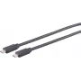 Cable USB S/CONN 13-28045 USB 2.0 3 m USB C negro