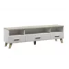 Soporte de TV Cama LOTTA 180cm blanco + roble sonoma