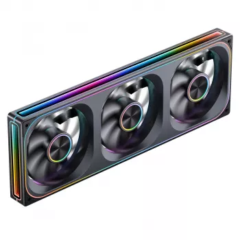 Set de ventiladores para radiador ARGB PWM de 360 mm Jonsbo ZA-360 (negro)