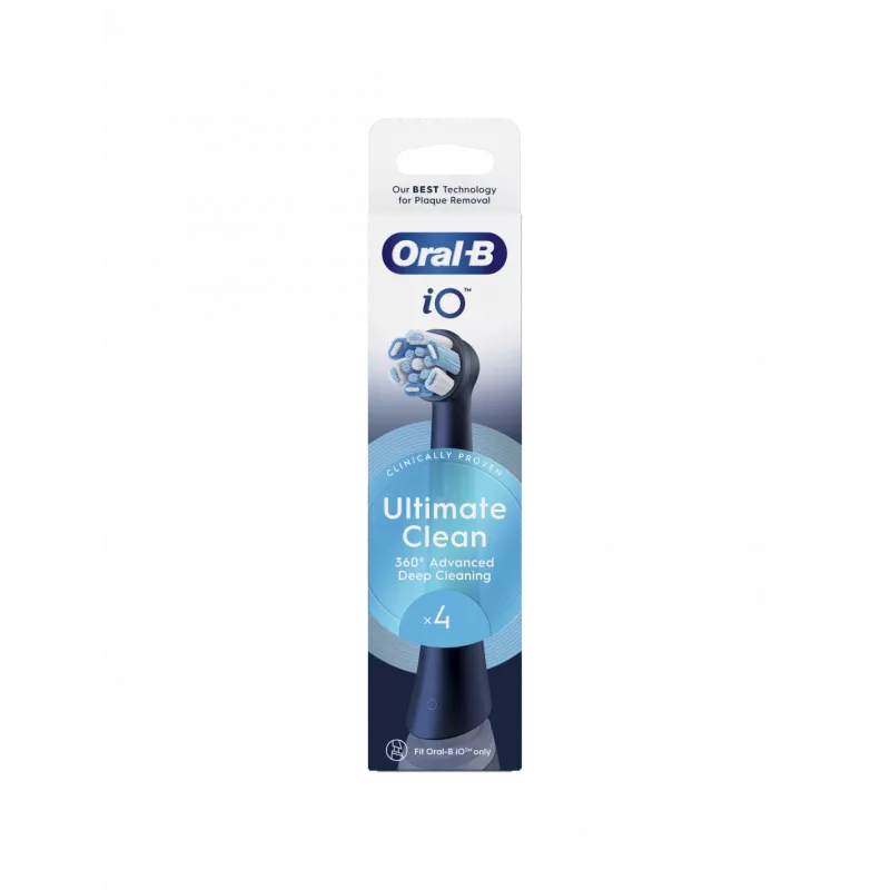Oral-b iO recambio de cabezal UltimateClean negro pack de 4