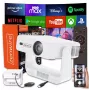 Mini proyector zenwire IMC260 – proyector portátil Android 14, Wi‑Fi, soporte 360°, entrada Full HD/4K para teléfonos