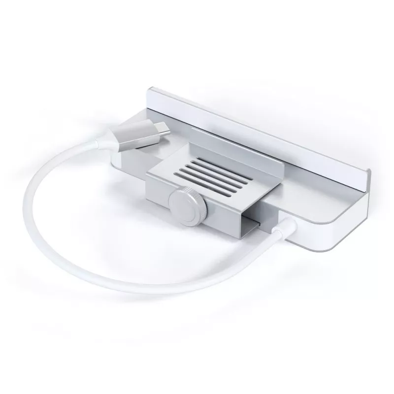 Dock para portátil / replicador de puertos Satechi ST-UCICHS USB 3.2 Gen 1 Type-C, puertos USB-A, SD/MicroSD, plata