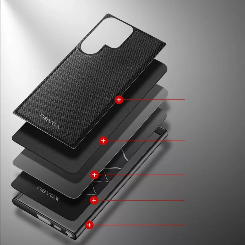 Nevox StyleShell NYLO - Samsung Galaxy S25 Ultra, negra