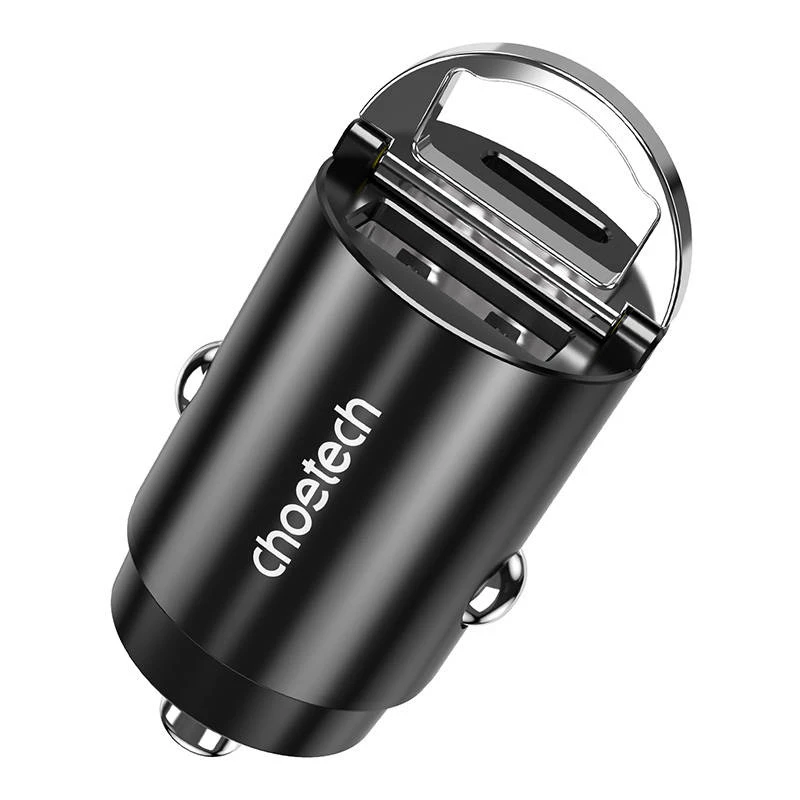 Cargador USB-C/USB-A CHOETECH TC0006 30 W – compatible con QC3.0 y PD3.0