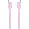 CANYON Cable OnWire 60CL C-C 60W COLOR trenzado 1m rosa
