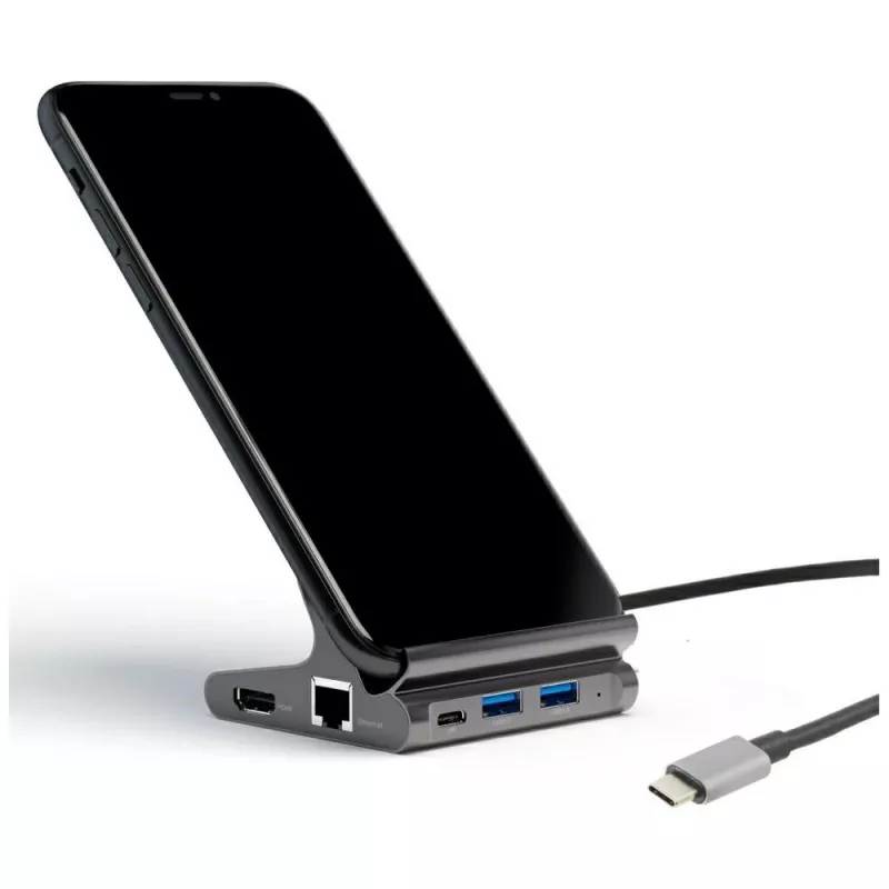 Soporte para tablet/smartphone 7en1 Dex HDMI/RJ45