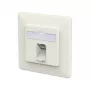METZ CONNECT toma de conexión E-DAT C6A LSA++ 1 puerto UP blanco puro