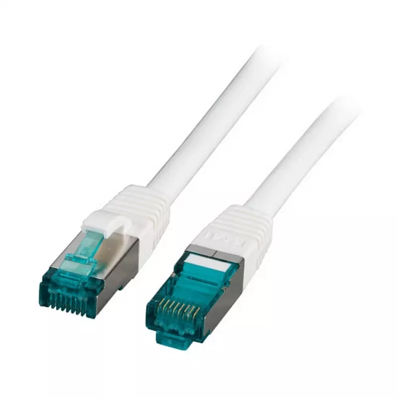 Cable de red RJ45 Cat.6A S/FTP LSZH blanco 0,25 m EFB-Elektronik (MK6001.0,25W)
