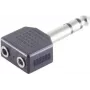 ShiverPeaks BS57071 conector de cable 6,3 mm negro acero inoxidable conector macho/hembra
