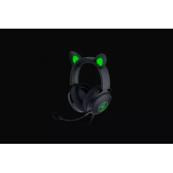 Razer Kraken V2 Pro Kitty Edition – Auriculares gaming over-ear con cable, negro