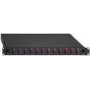 Panel de conexiones de fibra óptica Rutenbeck 2280300120 – 12 puertos LC dúplex, multimodo, 1HE, negro RAL 9005