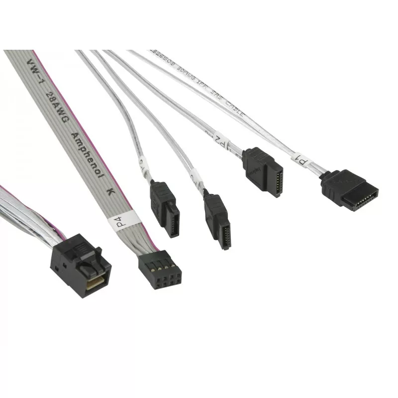 Supermicro - cable SATA/SAS - Mini SAS HD (SFF-8643) a SATA - 50/50/60/70 cm - para A+ Server 1013, SuperServer 5018, 5019, 5019S, SuperStorage Server 5019D8