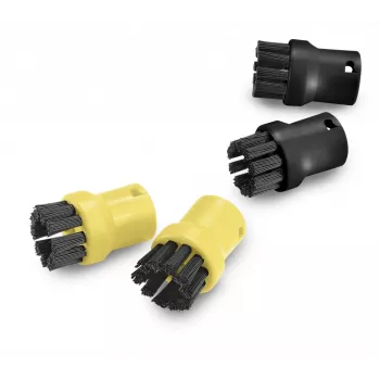 Set de cepillos Kärcher para limpiadores de vapor 2.863-264.0, cepillos redondos de plástico 26×26×40 mm, 4 unidades