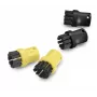 Set de cepillos Kärcher para limpiadores de vapor 2.863-264.0, cepillos redondos de plástico 26×26×40 mm, 4 unidades
