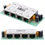 Inyector PoE Extralink 4 puertos 4x 100 Mb/s RJ45, Fast Ethernet, 48 V, sin carcasa