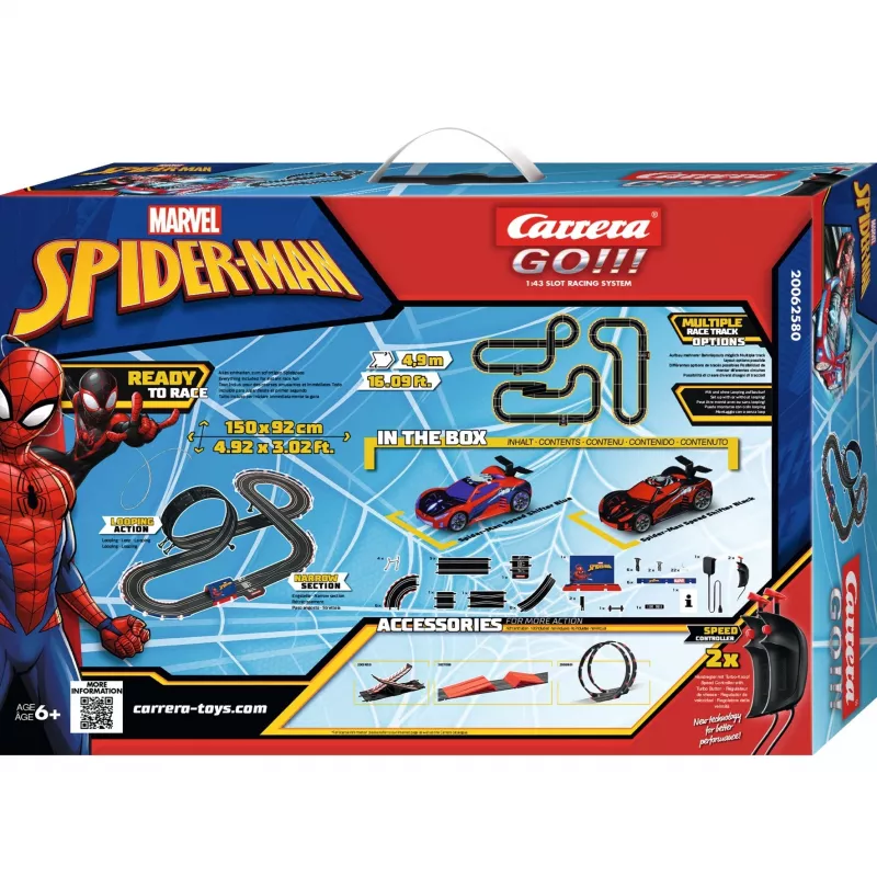 CARRERA Racetrack Spider modelo de carreras 20062580 set de slotcar