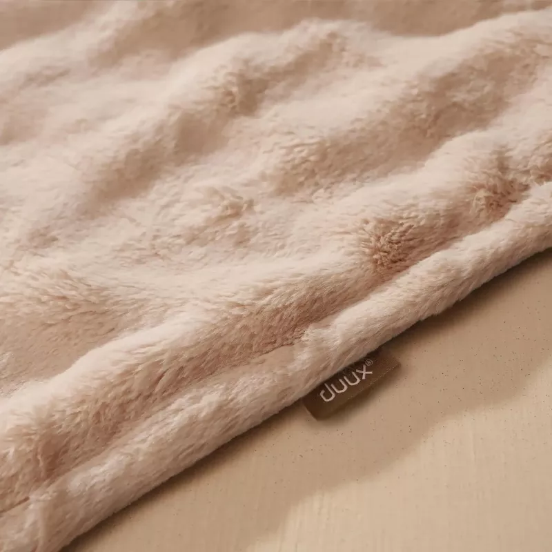 Manta eléctrica Duux Yentl, 200 x 200 cm | DXOB12 | Número de niveles de calor 9 | Número de personas 1 | Lavable | Mando a distancia | Peluche premium | 200 W | Bubble Gris