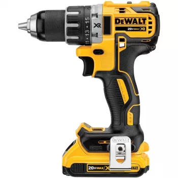 Atornillador a batería DeWalt DCD791D2-QW, 18V Li-Ion, 2 baterías de 2Ah, portabrocas de apriete rápido 13 mm, 70 Nm, 1,5 kg