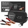 Cargador de baterías QOLTEC 52492 12V 2A con control por microprocesador y regeneración de celdas