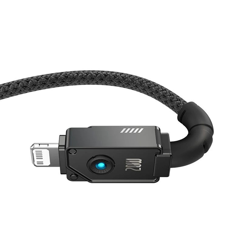 Cable USB-C a iP Baseus Unbreakable 2 m 20 W negro