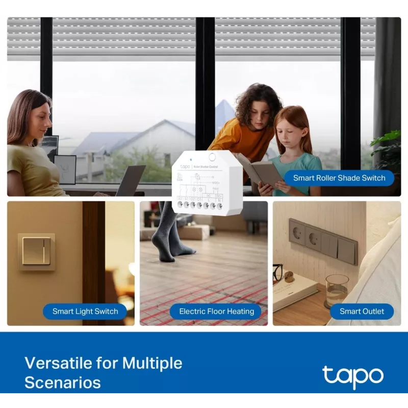 Módulo de interruptor inteligente TP-Link, actuador de conmutación, 7 canales, 2400 MHz, Blanco, AC, 150 W