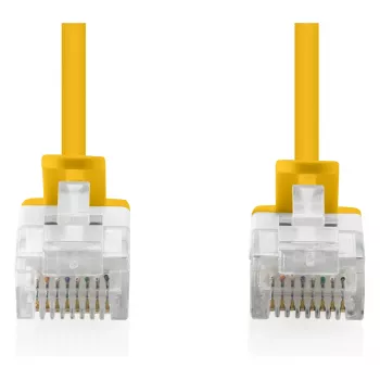Cable de red DIGITUS CAT6 U-UTP fino, 3 m, amarillo, pack de 10