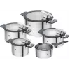ZWILLING set de ollas de acero inoxidable SIMPLIFY 5 pzas. – apto para lavavajillas y horno, tapas de cristal, apto para vitrocerámica