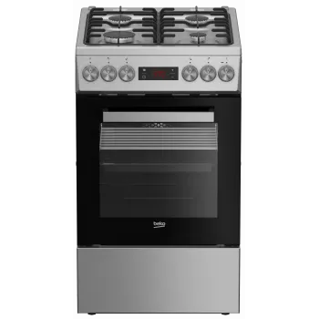 Placa de gas y horno eléctrico BEKO FSM52321DXDT acero inoxidable 50 cm, clase de eficiencia energética A