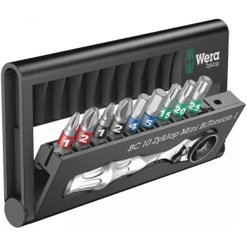 Wera Bit-Check 10 Zyklop Mini BiTorsion 1 set 10 piezas 7.6 X 2.5 X 12.7 cm