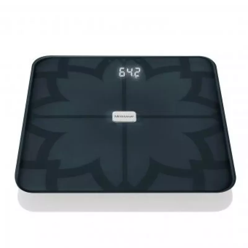 Medisana BS 450 báscula de análisis corporal, máx. 180kg, negro, Bluetooth, sensores ITO (40510)