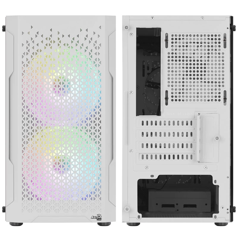 CAJA ATX AEROCOOL TRINITY MINI FRGB MICRO MINI TOWER CON PANEL DE CRISTAL (BLANCO)