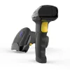 Lector de códigos de barras inalámbrico QOLTEC 50856 – 1D y 2D inalámbrico de mano, interfaz USB, carcasa de ABS, 170×62×100 mm, 203 g