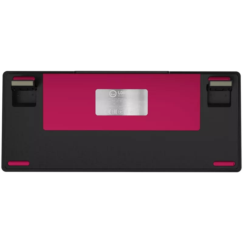 LORGAR KBP7075W teclado gaming mecánico inalámbrico 75 %, negro/rojo, EN