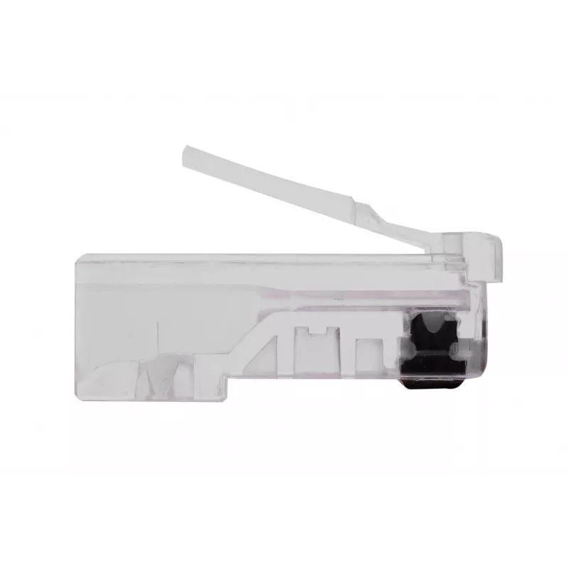 Conector macho RJ45 GEMBIRD PLUG3UP6/100, Cat5, conector recto, transparente, contactos dorados, pack de 100
