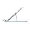 Unitek OT155SL soporte plegable para portátil, aluminio, plateado