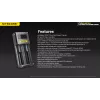 Cargador de baterías Nitecore Ci12 cargador USB universal para Li‑Ion, NiCd, NiMH, entrada 3A 5/9/12V, carcasa de plástico