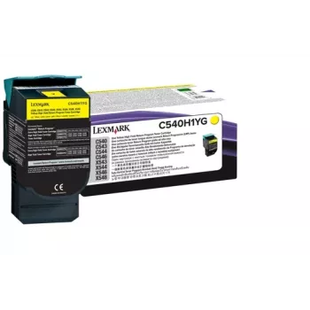 Cartucho de tóner Lexmark C540H1YG 1000 páginas Amarillo