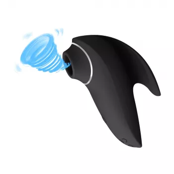 Masajeador de clítoris Erolab Dolphin VVS01b negro — impermeable, recargable