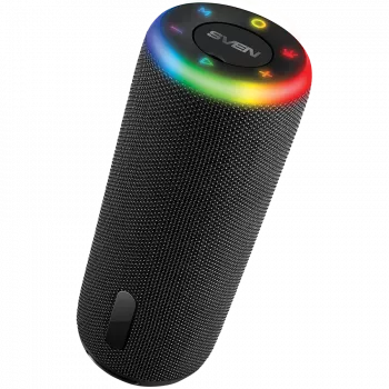 Altavoz 2.0 portátil SVEN PS-150, negro, potencia de salida 10W (2x5W) (RMS), TWS, Bluetooth, FM, USB, batería de litio 1800mAh
