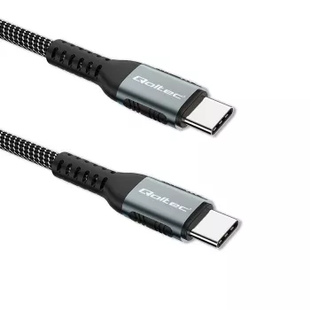 Cable USB Qoltec 52358 1,5 m USB-C Negro USB 2.0 0,48 Gbit/s