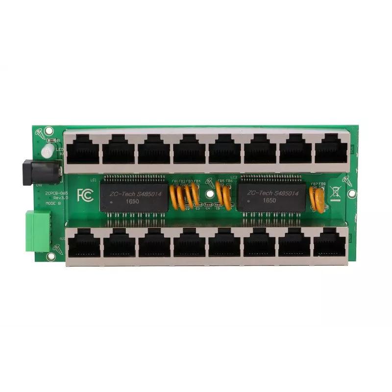 Inyector PoE Extralink Gigabit 8 puertos 1000 Mb/s RJ45 modo B