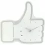 Reloj NeXtime 5185wi Mini Thumbs Up, 20,5x21 cm, pared, blanco/plata