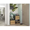 Zapatero cerrado Top E-Shop MODO ANT/ART — antracita y roble, tablero de partículas
