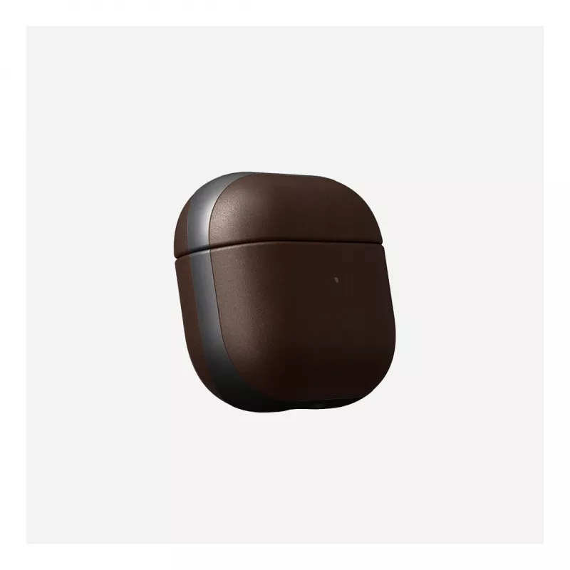 Funda de cuero para AirPods Nomad V3 Rustic Brown — cubierta protectora de cuero para el estuche de carga de los AirPods