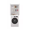 Armario de baño Top e Shop POLA DD BIEL – de pared, marco blanco, 4 estantes