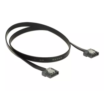 Cable SATA DeLOCK 83841 0,5 m SATA III 7 pines negro