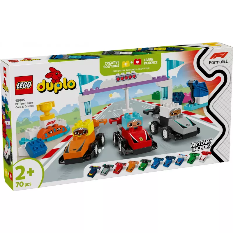 LEGO DUPLO 10445 Coche de carreras y piloto del equipo F1